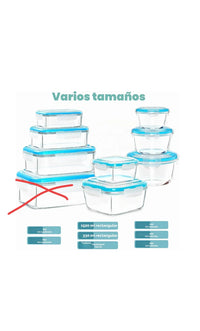 Recipientes De Vidrio Para Alimentos - Paquete