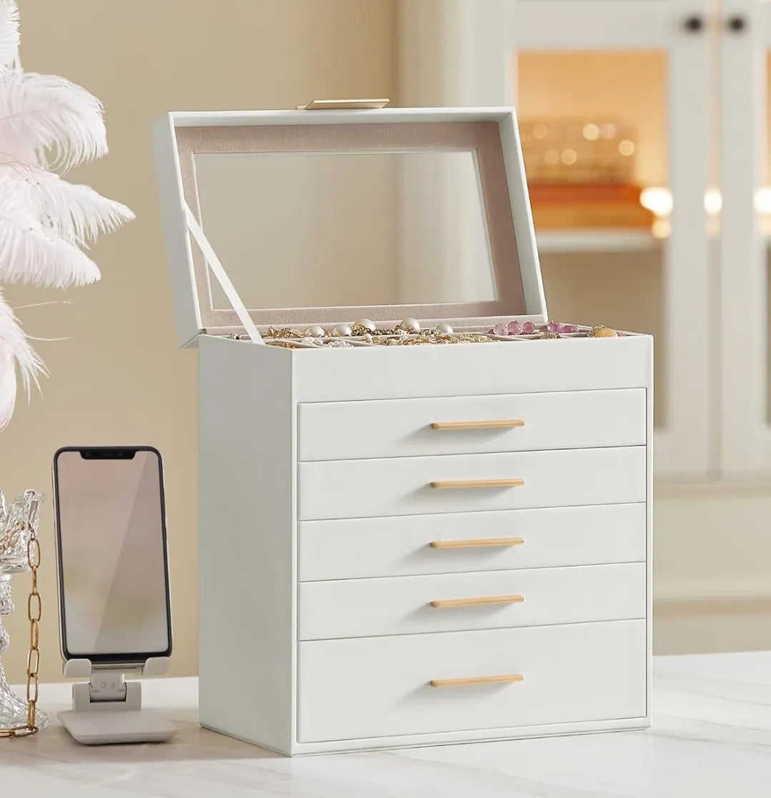 Caja de joyas con 6 niveles
