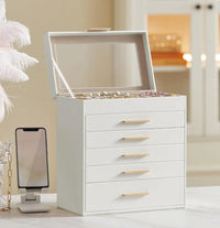 Caja de joyas con 6 niveles