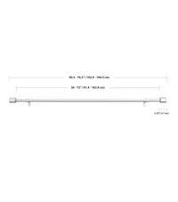 Barra de cortina 91/183cm