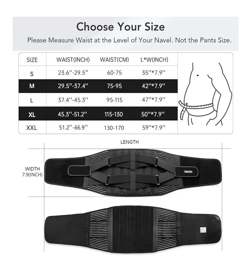 Faja Lumbar Hombre Mujer FREETOO