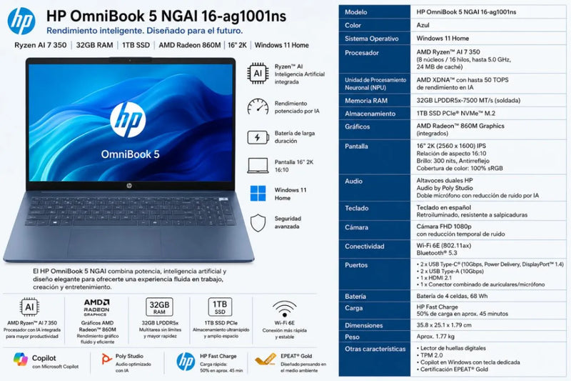 Ordenador HP OmniBook 5