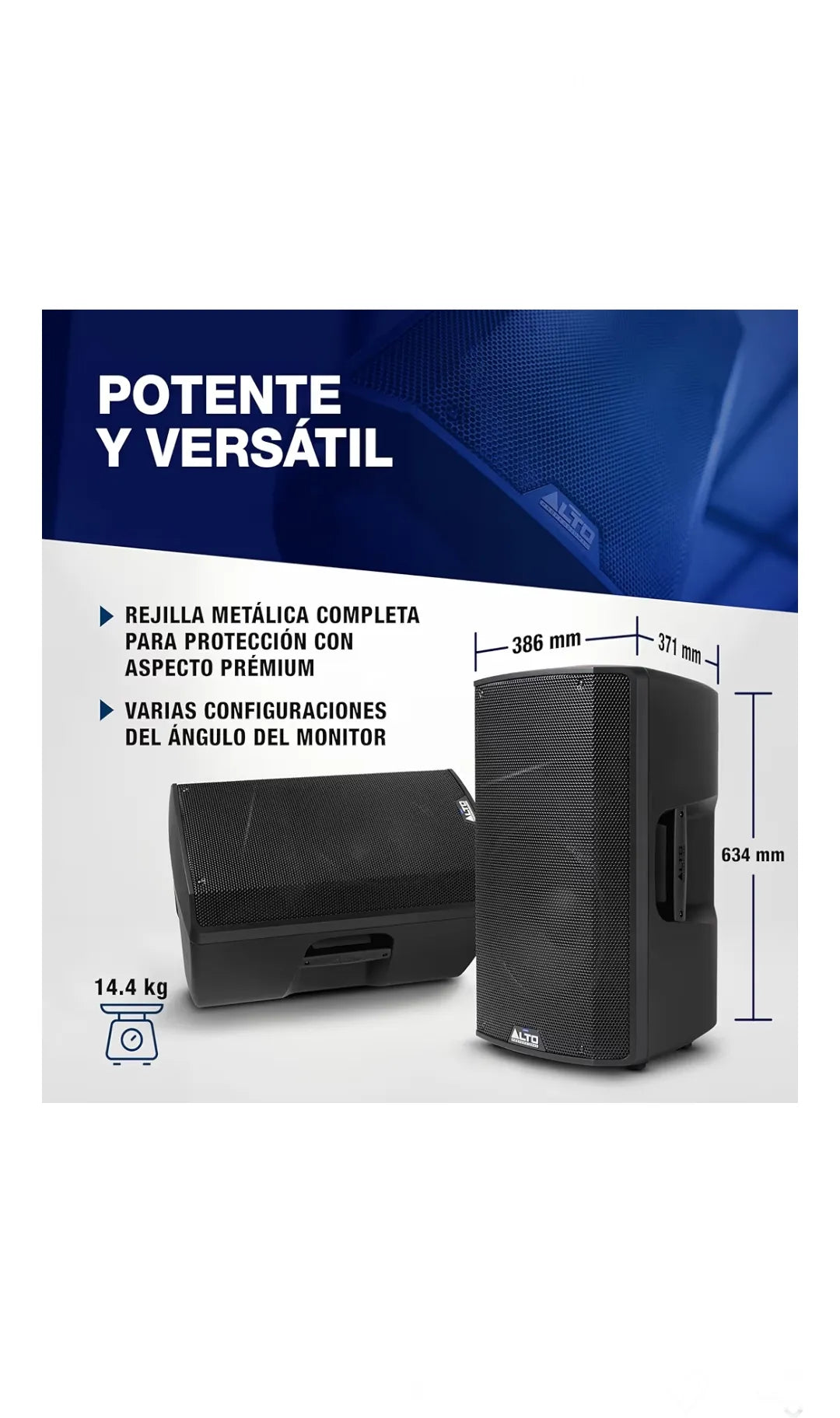 Altavoz Autoamplificado 700W 15 Pulgadas