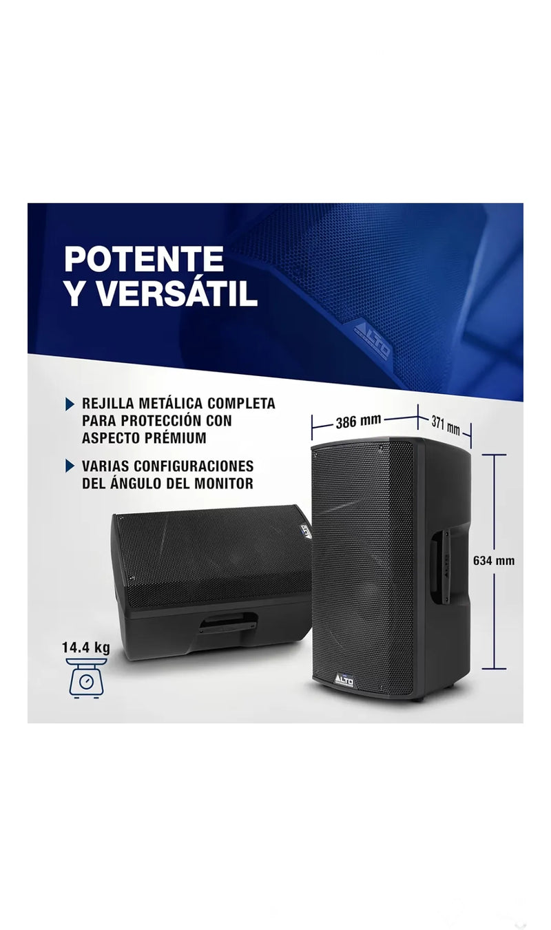 Altavoz Autoamplificado 700W 15 Pulgadas