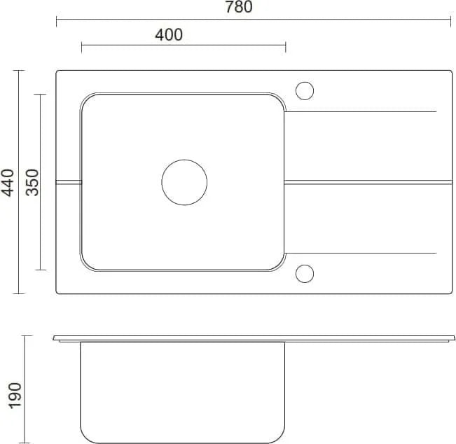 Fregadero para cocina beige - Quadron