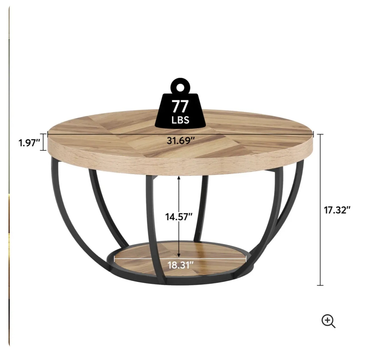 Mesa de centro de madera