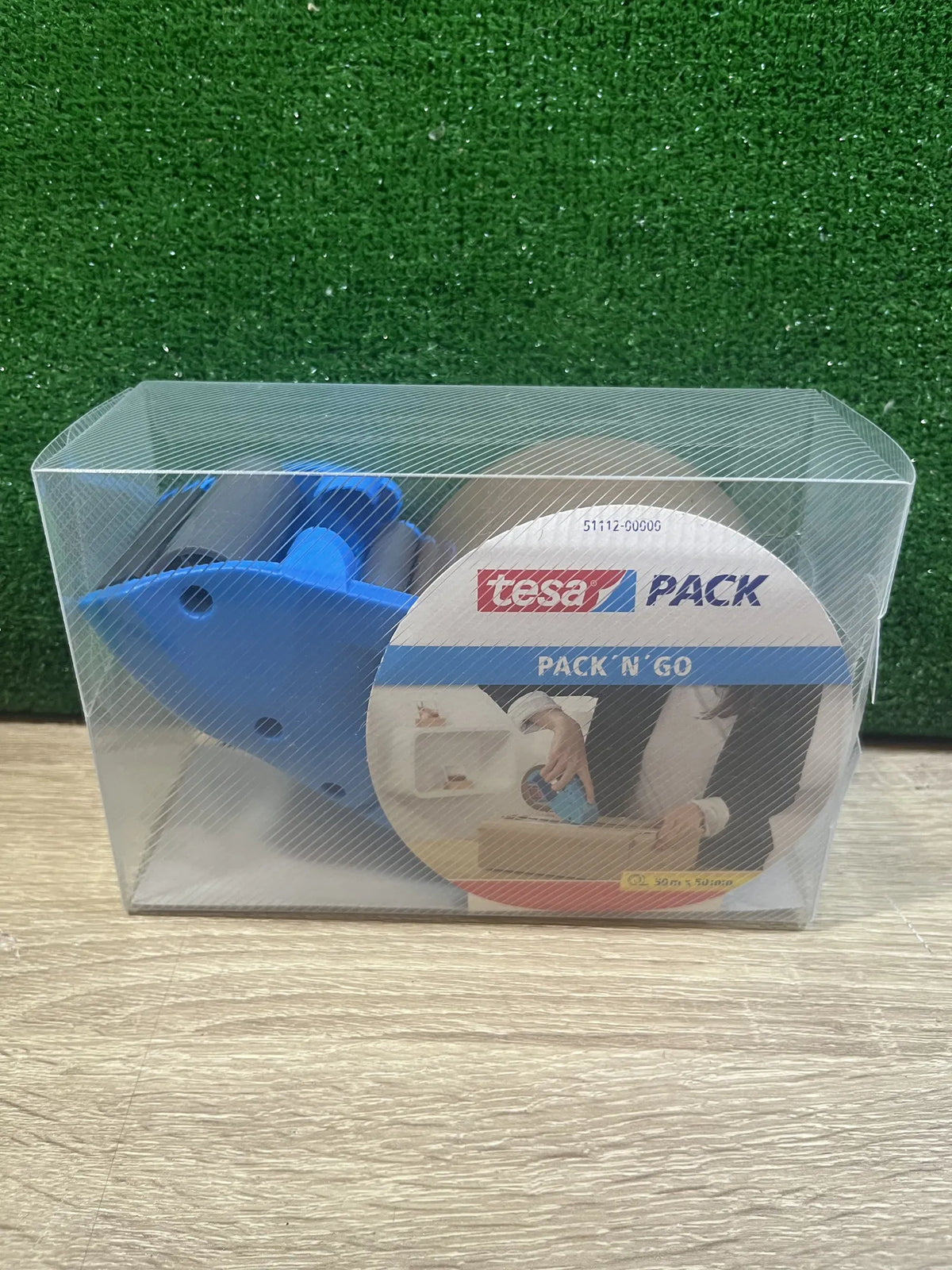 Dispensador Ergonómico Azul de Cinta tesapack