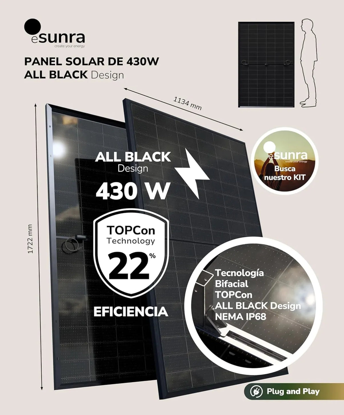Soportes para paneles solares - ESUNRA