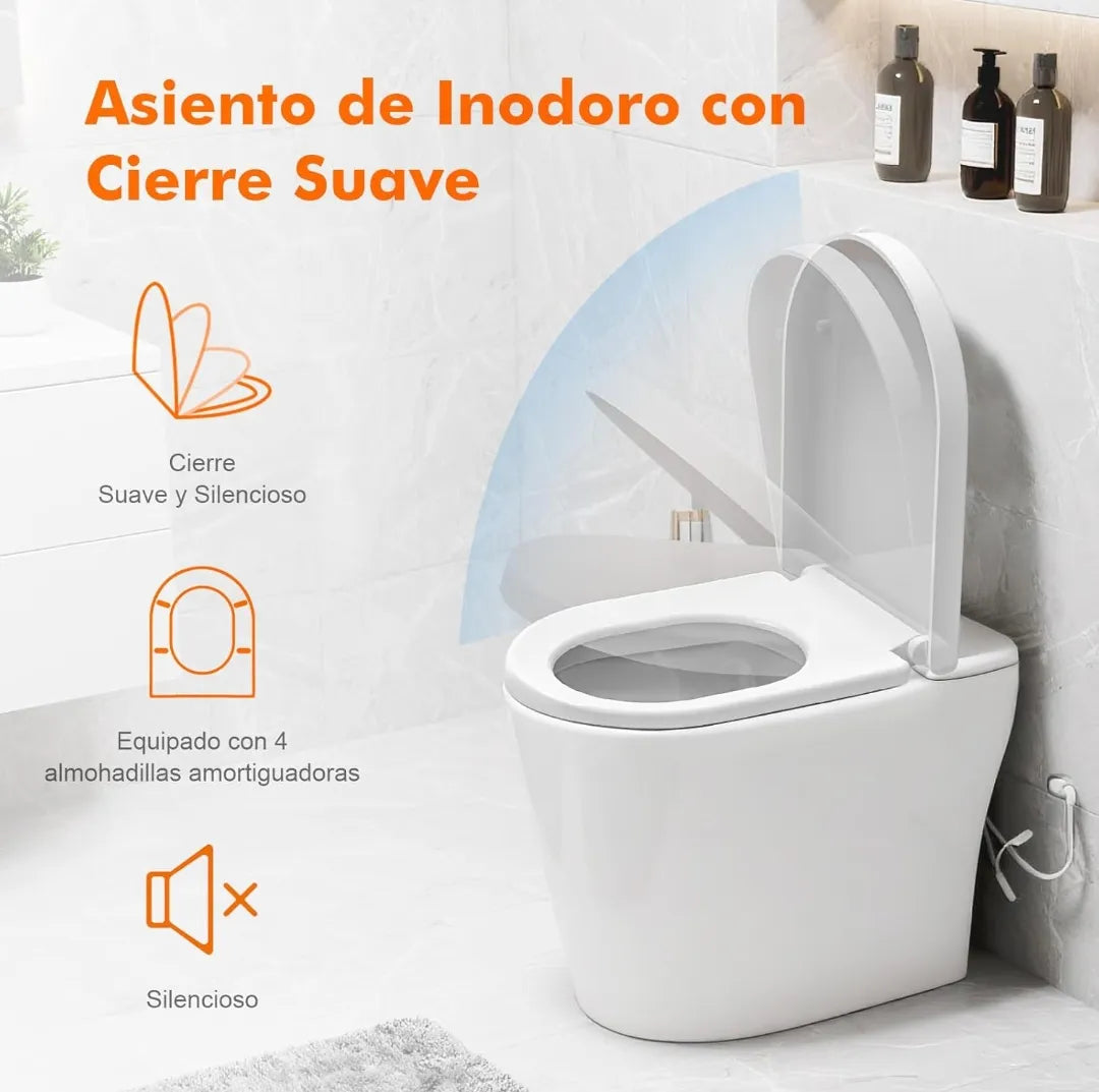 Asiento de inodoro de cierre suave - Ibergrif