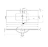 Encimera lavabo rectangular