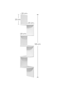 EstanterÍa de Esquina en Pared 5 niveles