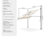 Toldo plegable para balcón