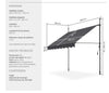 Toldo plegable para balcón