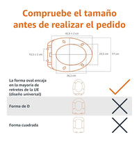 Asiento de inodoro - Amazon Basics