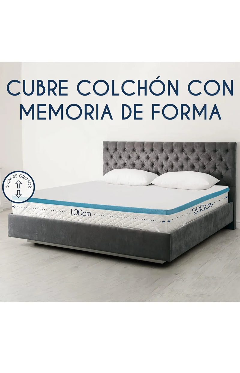 Cubrecolchón de 100 x 200 cm, Memoria de Forma