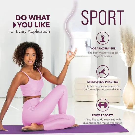Esterilla de yoga - lila-rosa