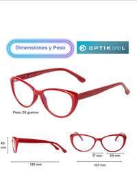 Pack de dos gafas luz azul para mujer