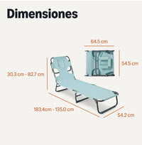 Tumbona para exterior