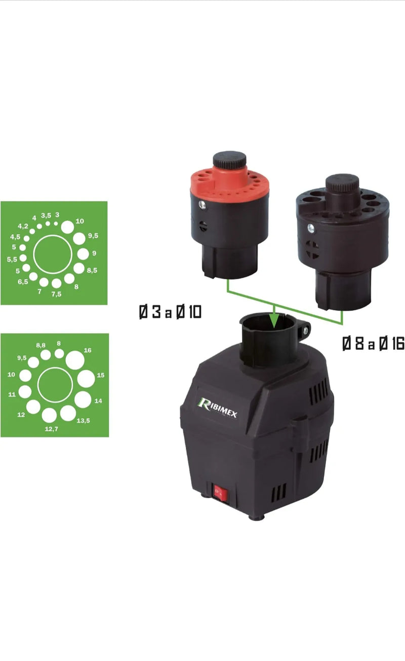 Afilador de brocas eléctrico Ribimex