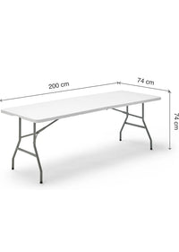 Mesa plegable 200cm - KG KITGARDEN