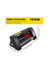 Plóter de Corte de Vinilo 375 mm Luz de Guía LED Signmaster VEVOR