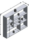 Estante de pared de madera - Fmd