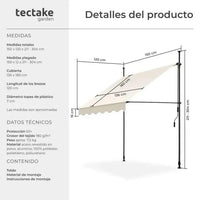 Toldo plegable para balcón 150x180
