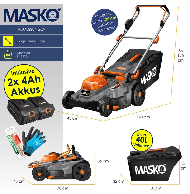 Cortacésped inalámbrico con cargador - Masko