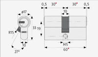 ABUS 48300 Cilindro perfilado D6XNP ABUS