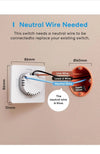 Interruptor de Pared Inteligente WiFi, Meross