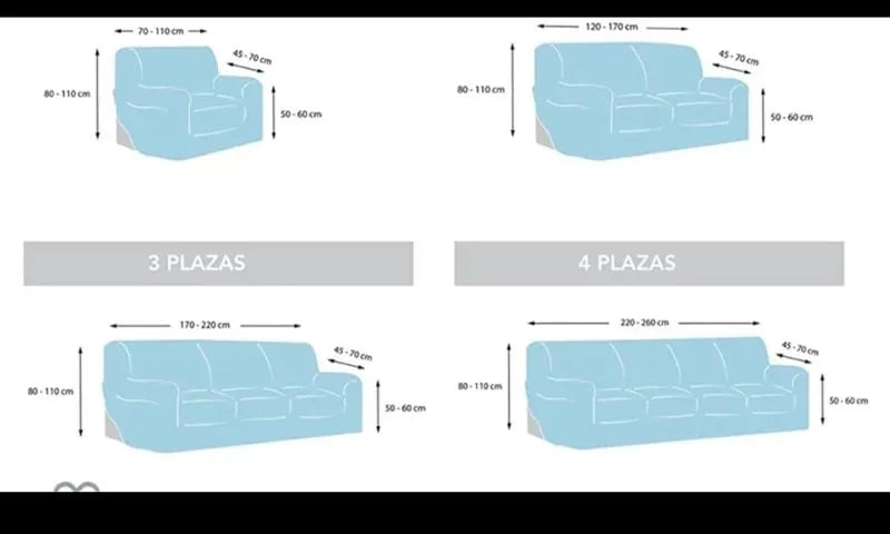Funda sofá 4 plazas Martina Home