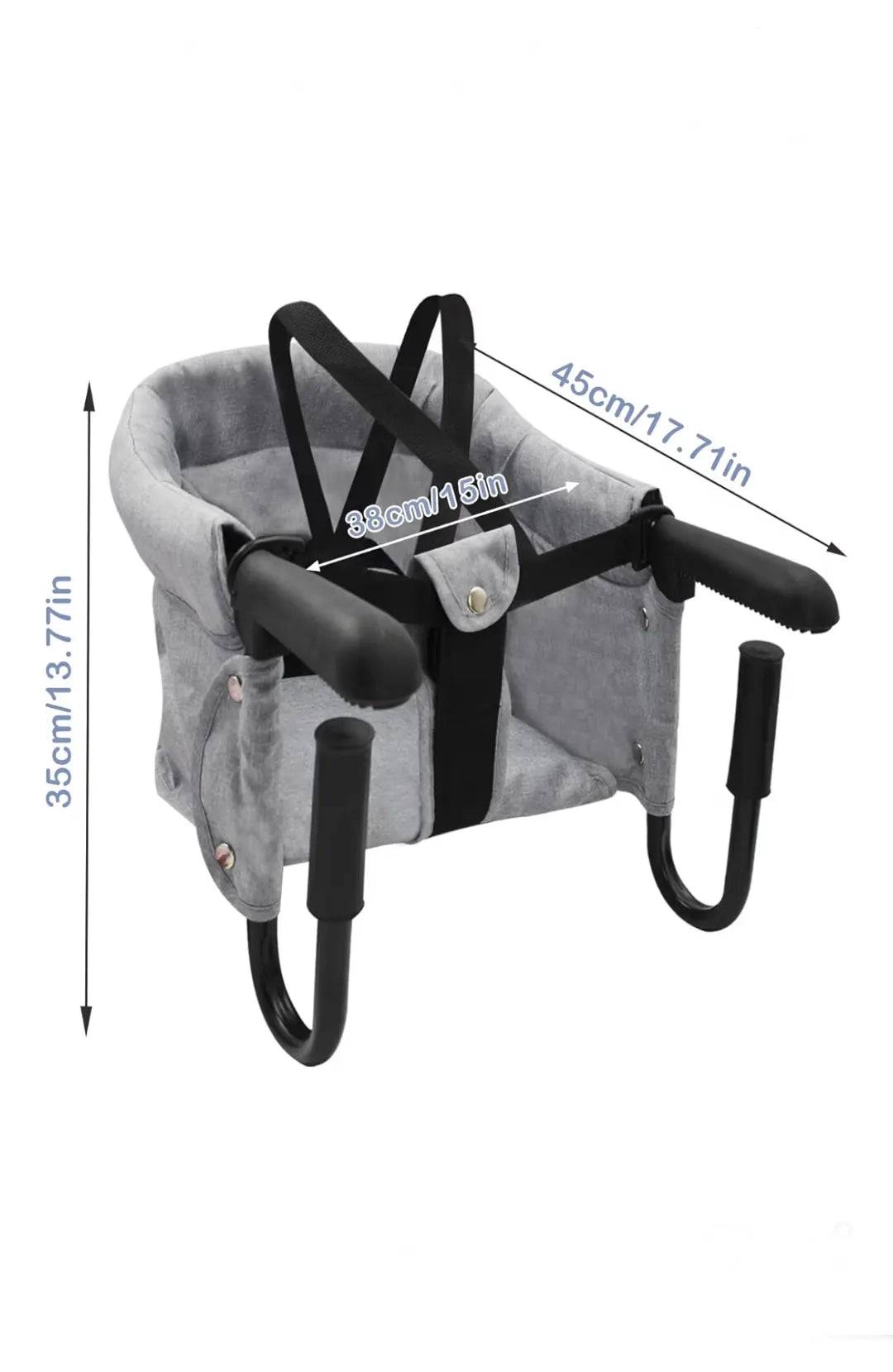 Asiento plegable con gancho para bebé, silla de mesa rápida