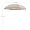 Parasol de playa - Songmics