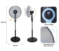 Ventilador de pie con temporizador - Beper