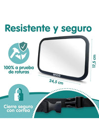 Espejo Coche Bebé Asiento Trasero Onco