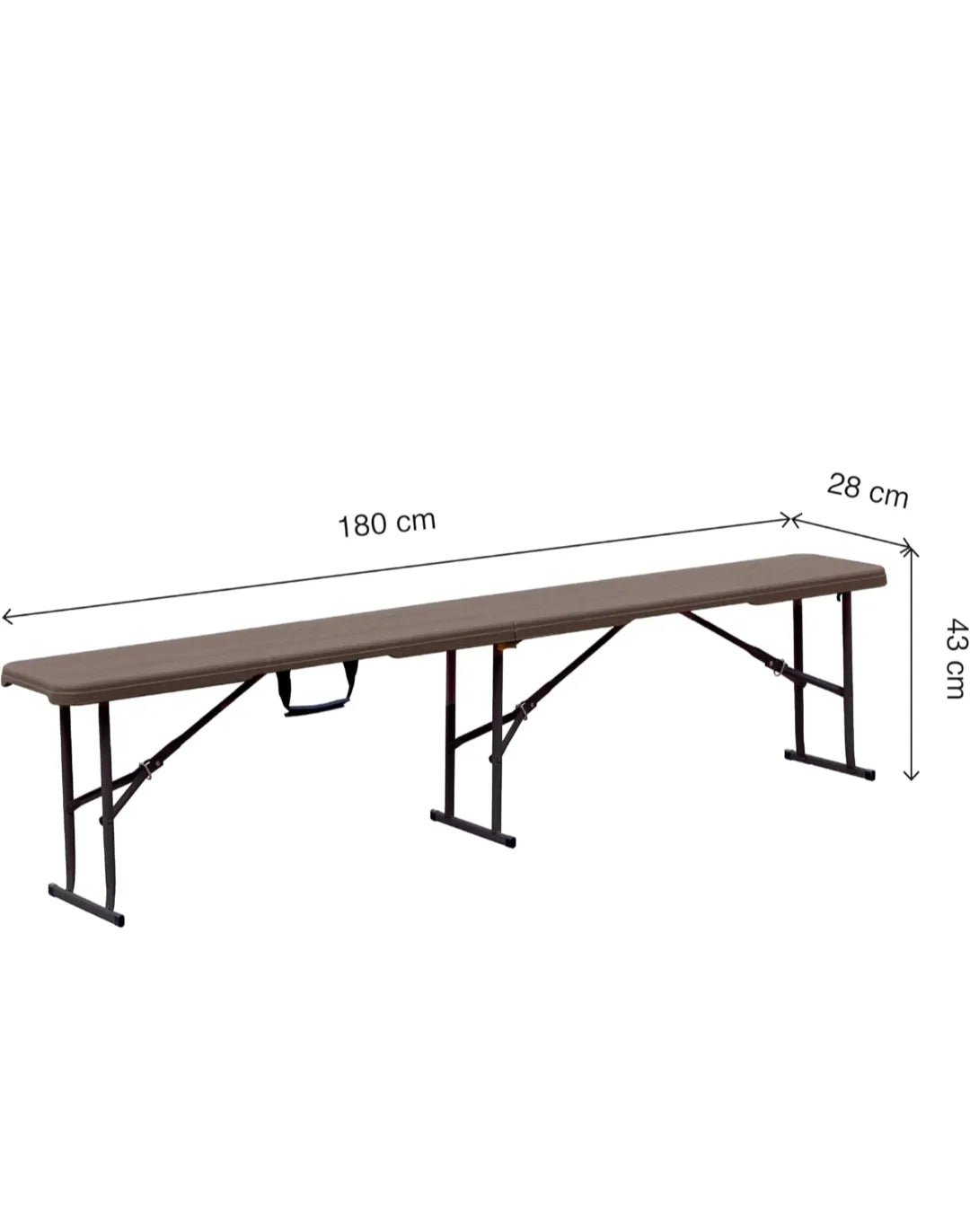 Banco plegable 180cm - KG KITGARDEN