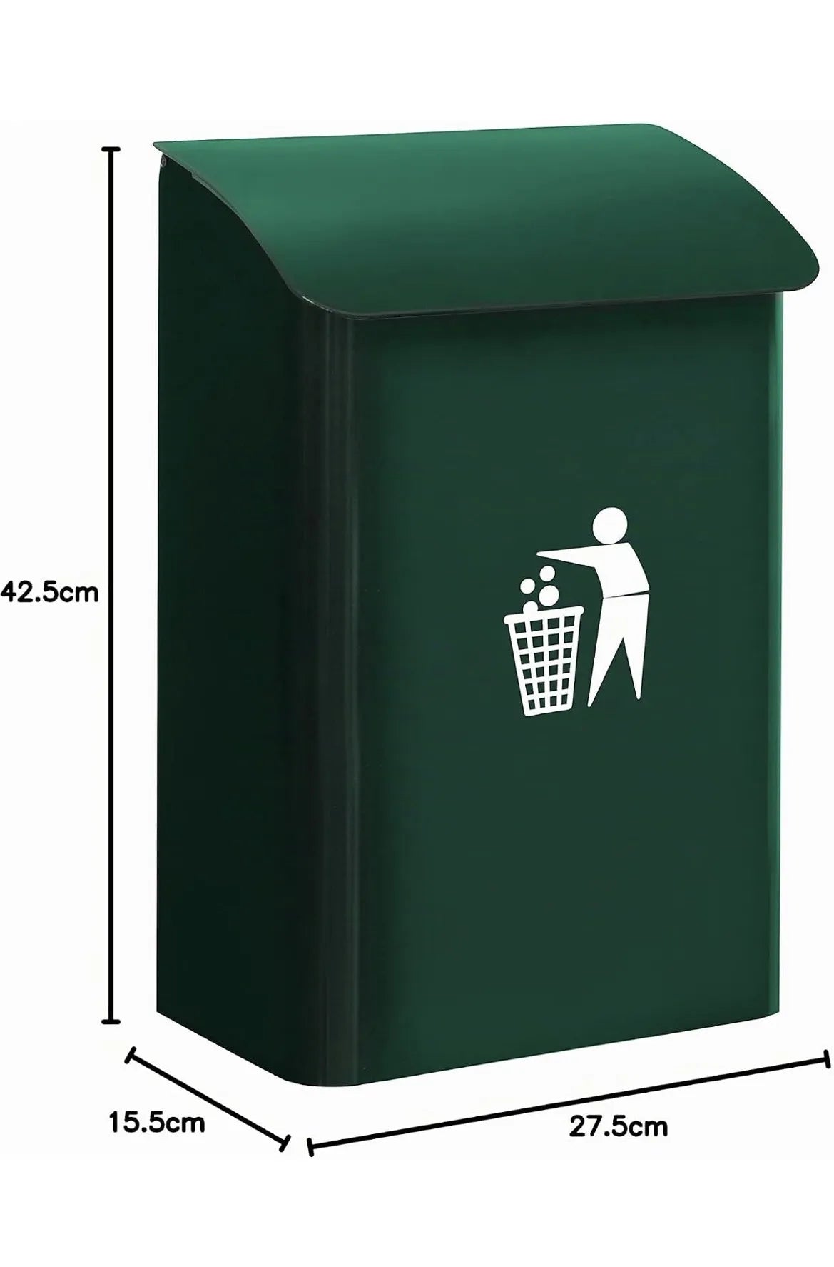 Papelera Mural de Acero de 18 L ARREGUI