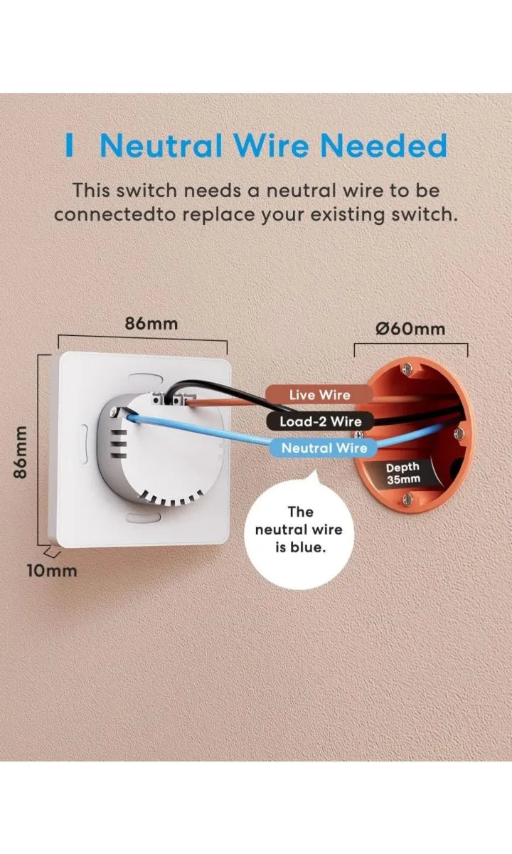 Interruptor de Pared Inteligente - Meross