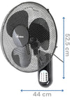 Ventilador de pared con 3 aspas rotatorias - Ardes