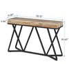 Mesa consola de metal