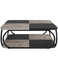 Mesa de centro auxiliar con estantes