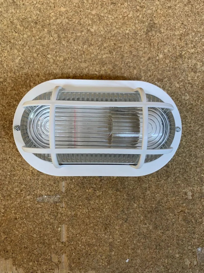 ovalado plástico blanco 60W, luz LED bajo consumo