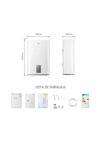 Calentador Eléctrico de Pared de 47L, Doble Tanque
