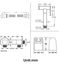 Kit grifo para bidet para WC
