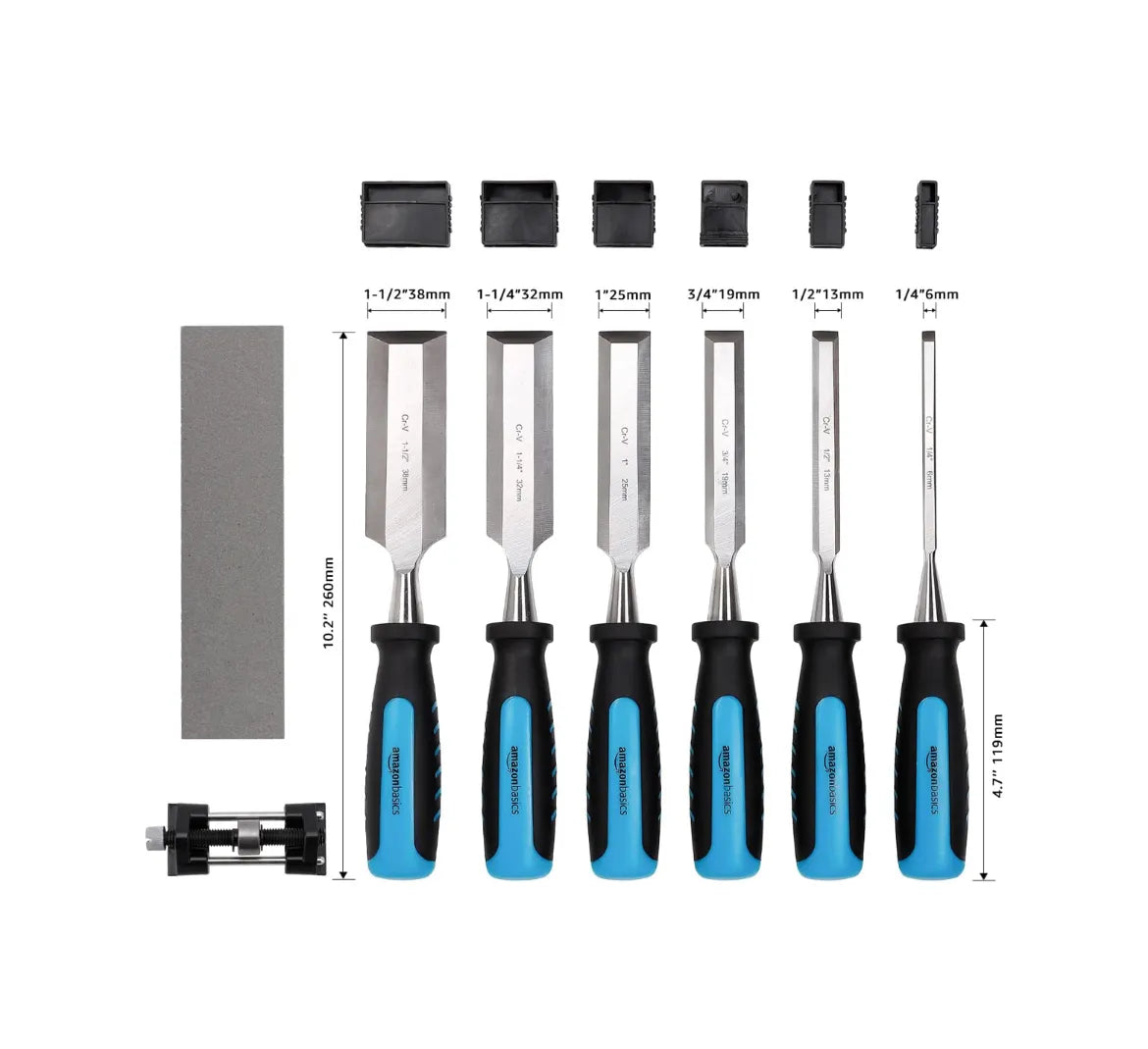 Juego de cinceles para madera Amazon Basics