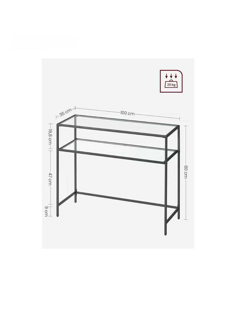 Mesa de Consola Con Cristal