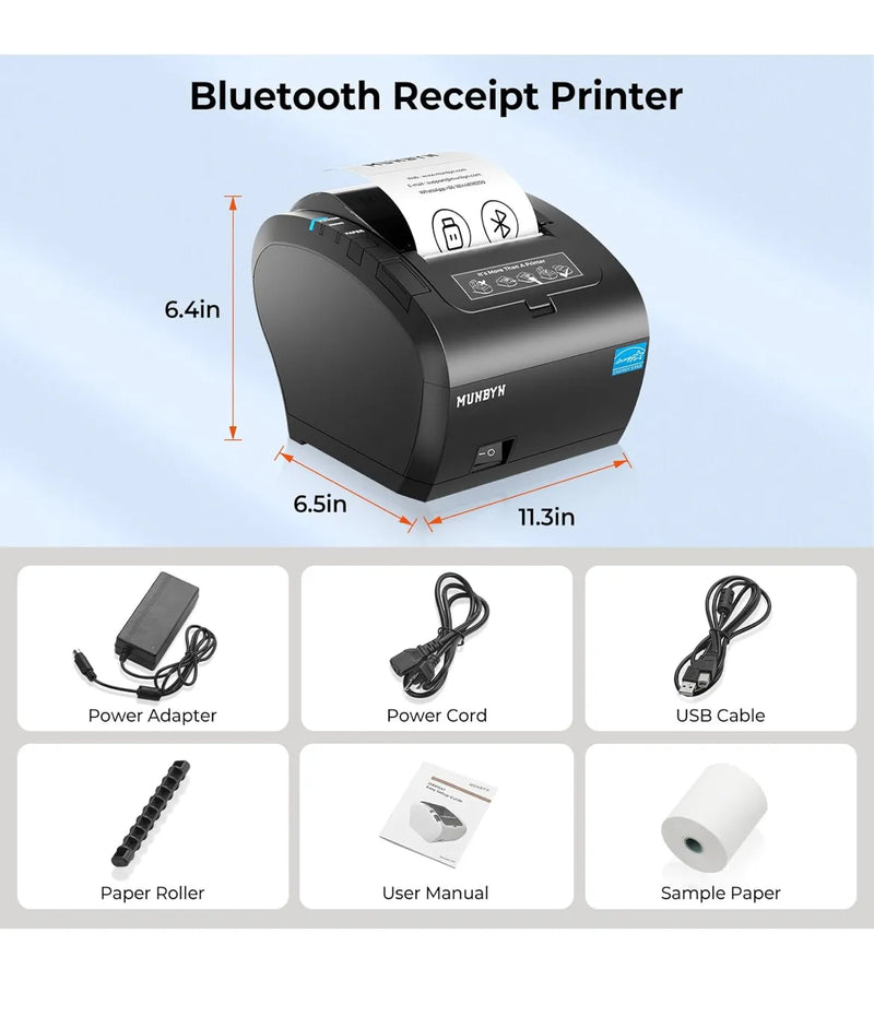 Impresora de Tickets Bluetooth MUNBYN