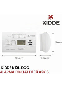 Alarma de monóxido de Carbono Kidde