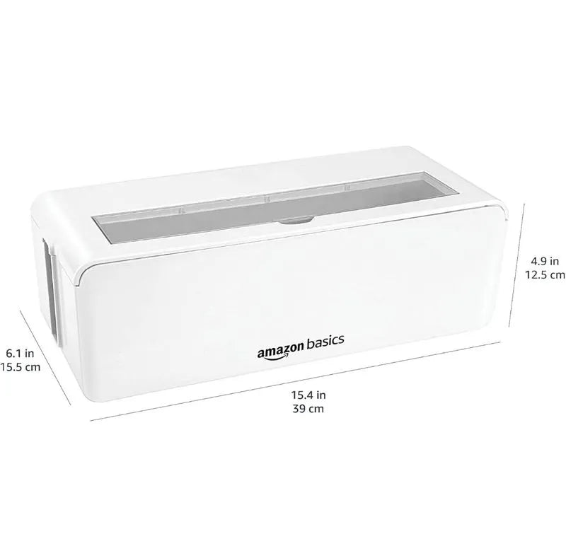 Caja organizadora de cables - Amazon Basics