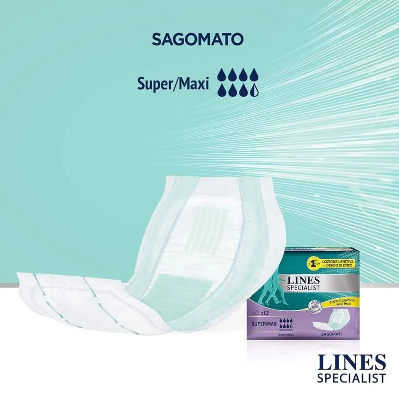 Absorbentes para fugar urinarias pack 12 - Lines